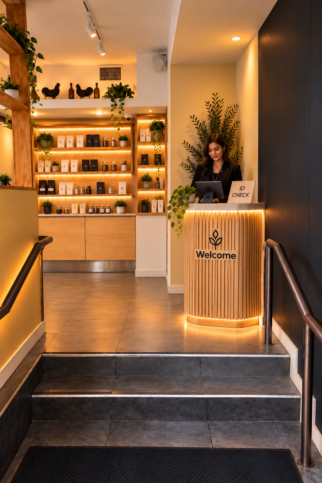The welcome desk at Good Habits NYC